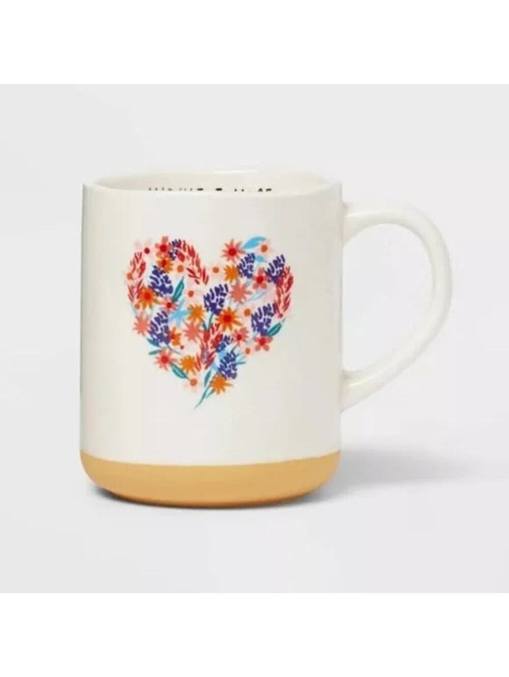 Opalhouse NWOT Stoneware Midwest Nice Heart Mug 16oz